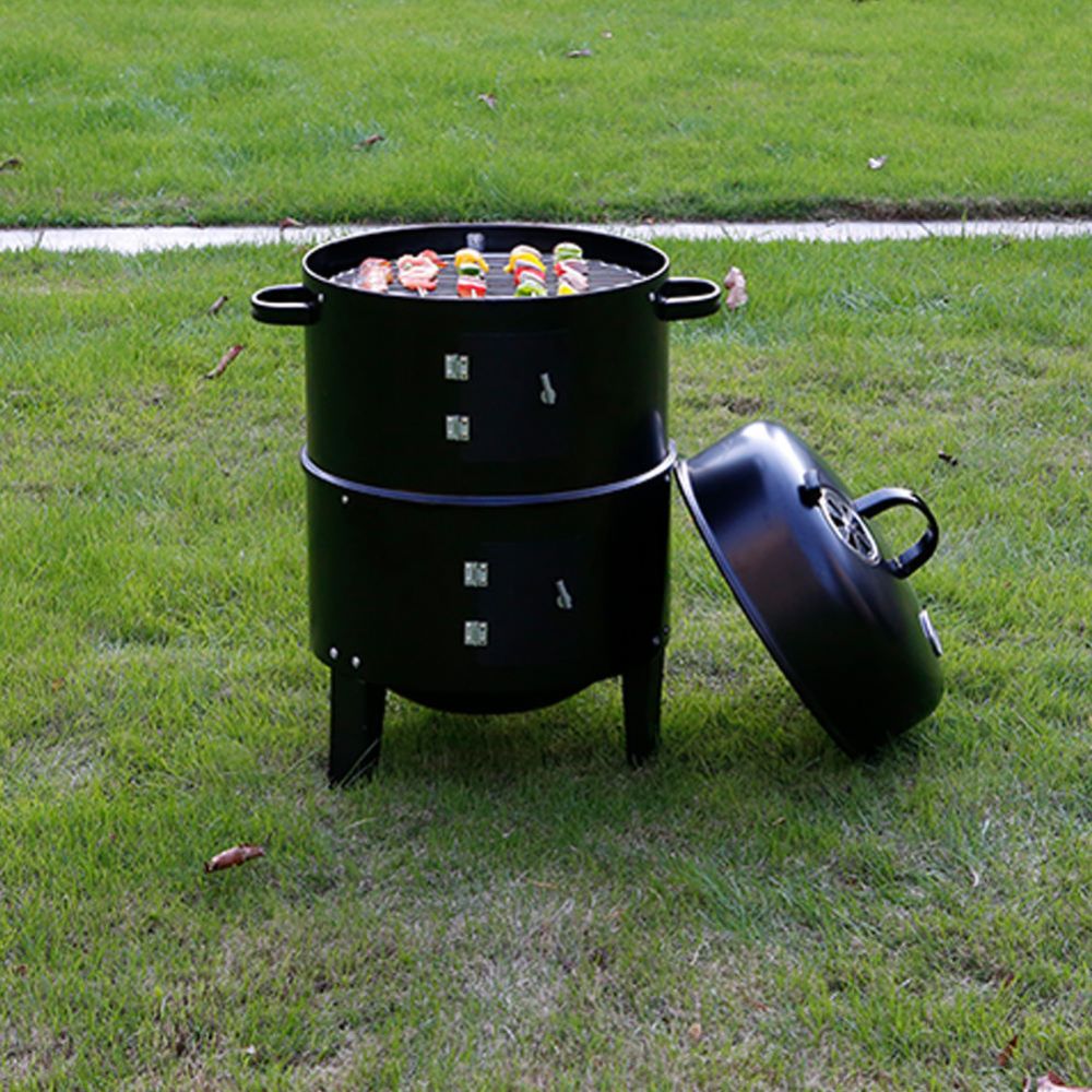 Outdoor Garden Patio Charcoal BBQ Smoker Oven