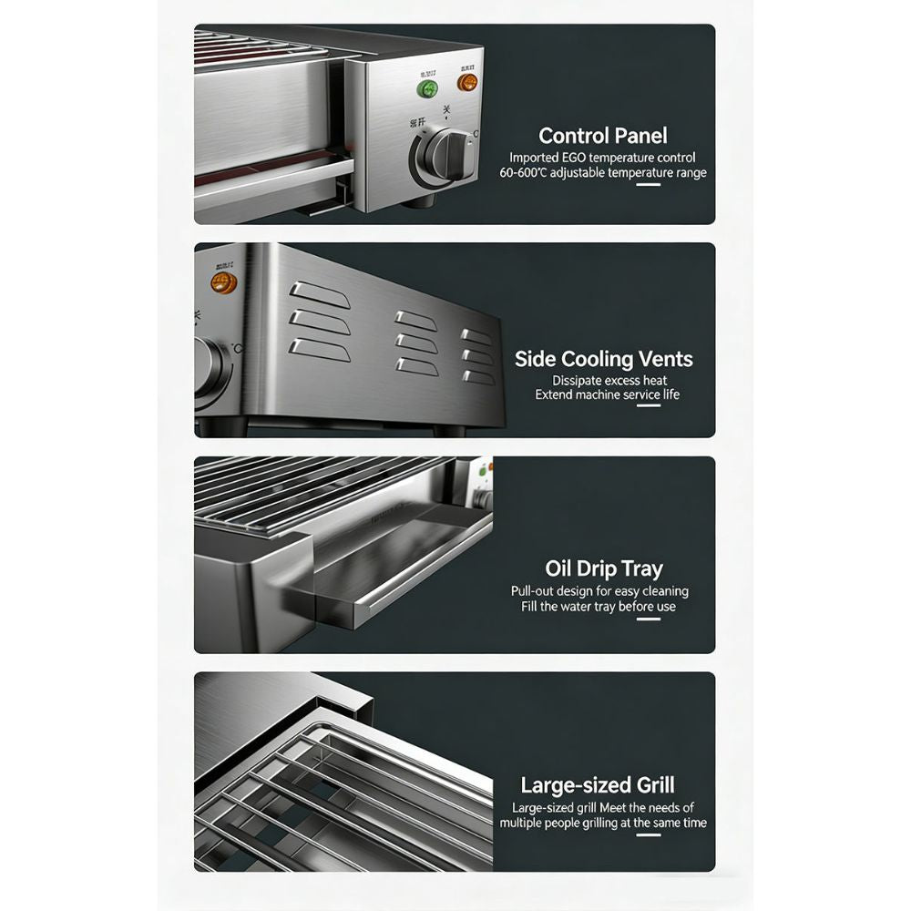 Portable Electric Camping Barbecue Grill