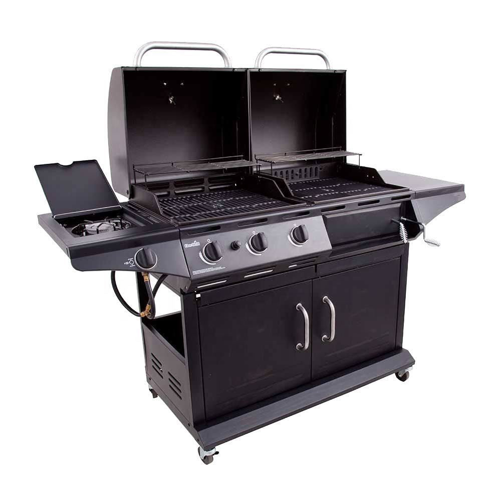 Freestanding Outdoor Stainless Steel Hybrid Bbq Grill