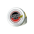 Crisbee Puck container with logo on a white background