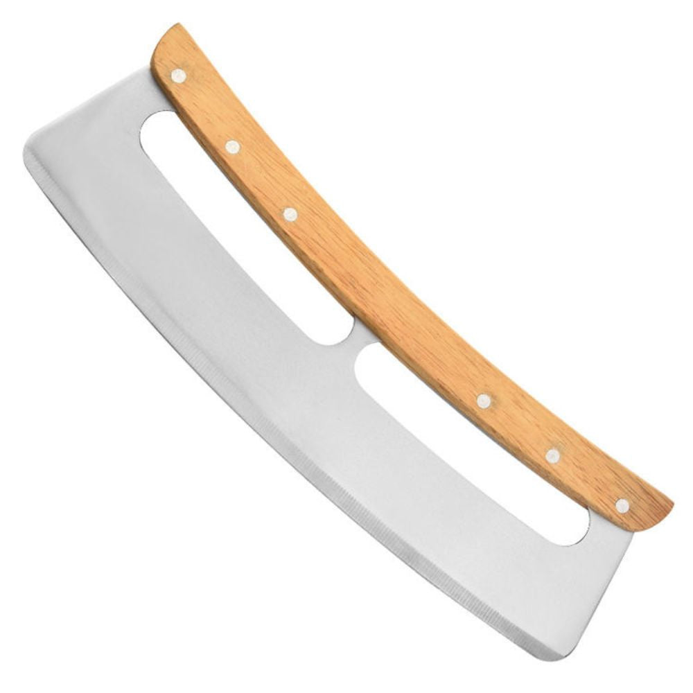 Cheesemonger knife with wooden handle on a white background