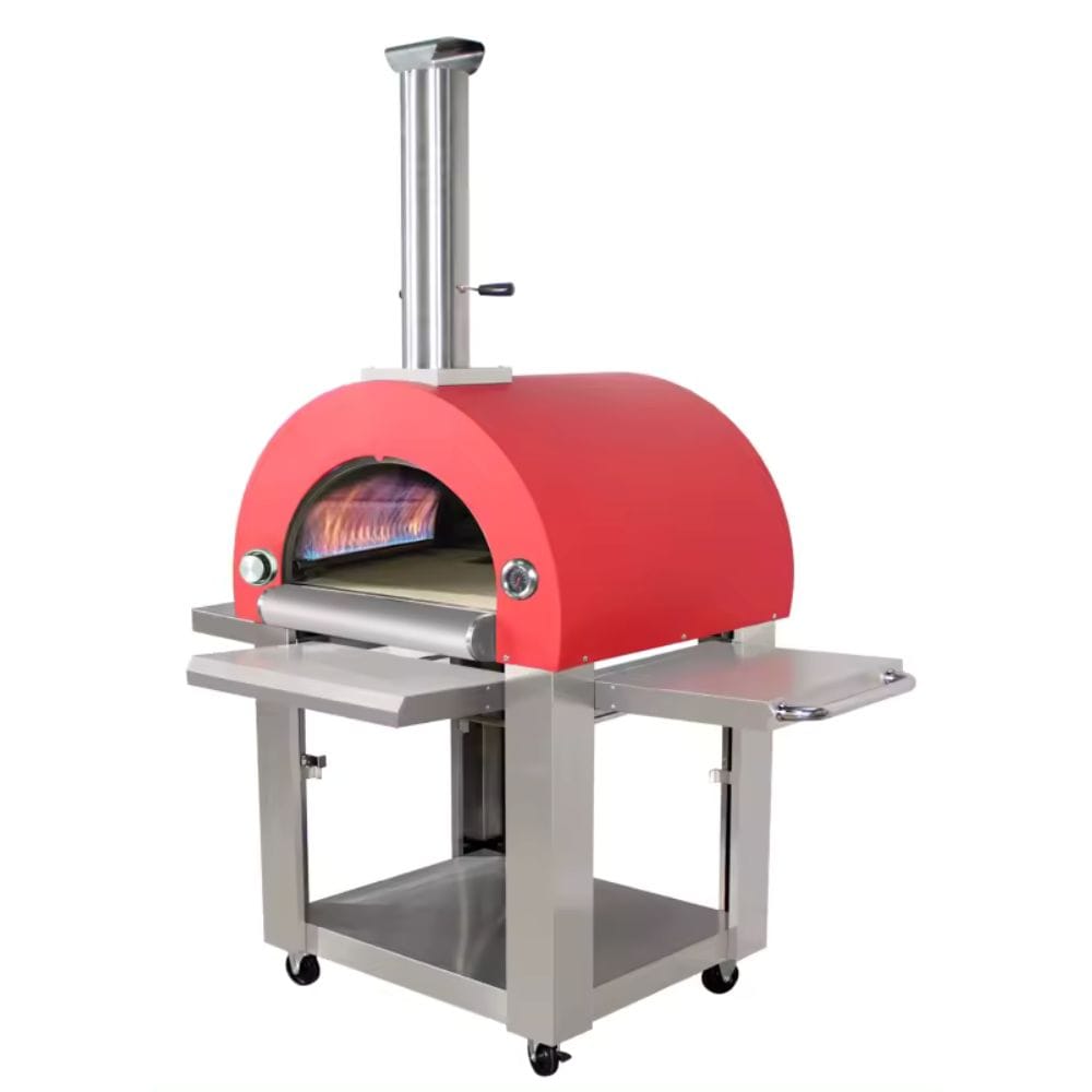 With its innovative design and efficient heating system, this oven allows you to cook authentic, brick-oven style pizzas right in your backyard.
