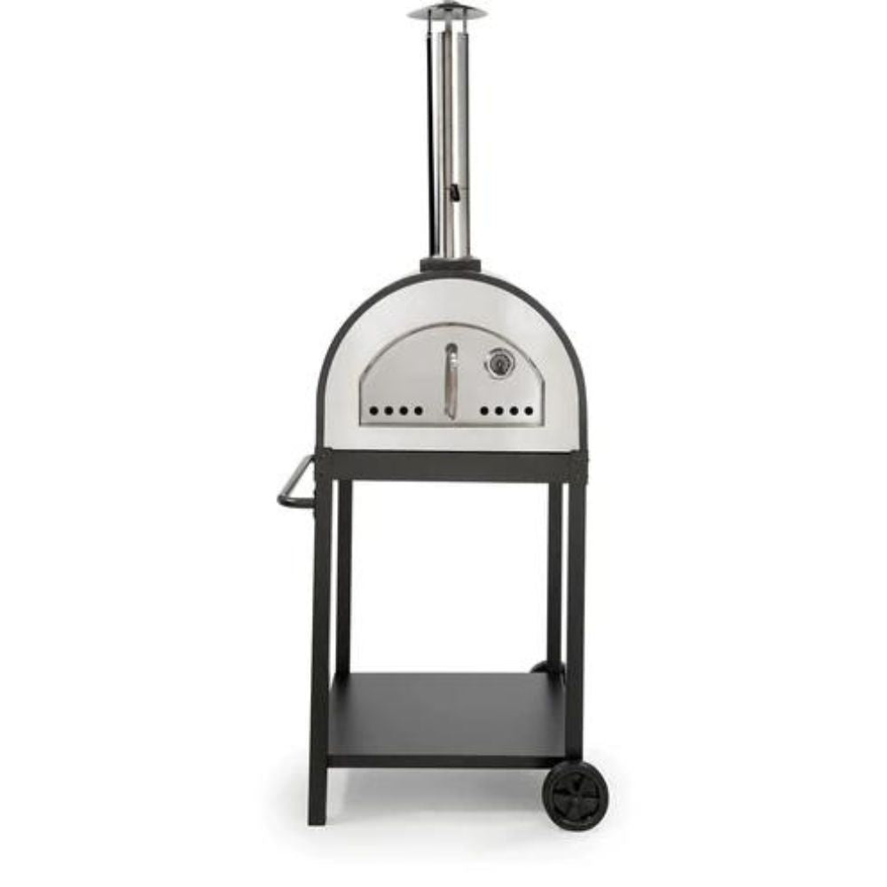 Stainless Steel Hybrid Wood/Gas Pizza Oven